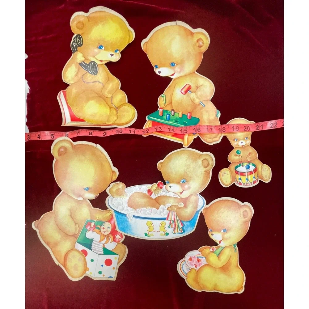 1956 Honey Bears Con-Tact Cut-Out Set‎ RARE